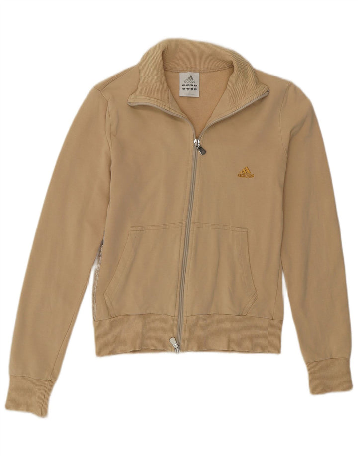 Adidas - Chaqueta de chándal para mujer, talla 10, color beige