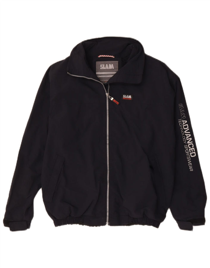 Slam Chaqueta impermeable gráfica para niños 14-15 años Nylon azul marino