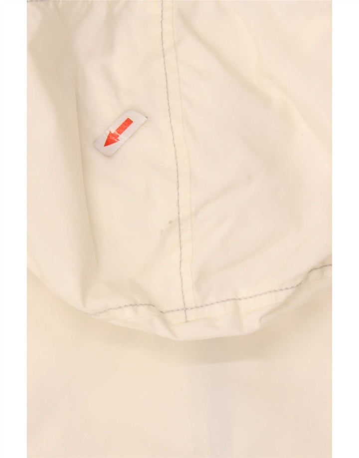 Refrigiwear Chaqueta impermeable corta con capucha para mujer UK 12 Medium White Polyamide