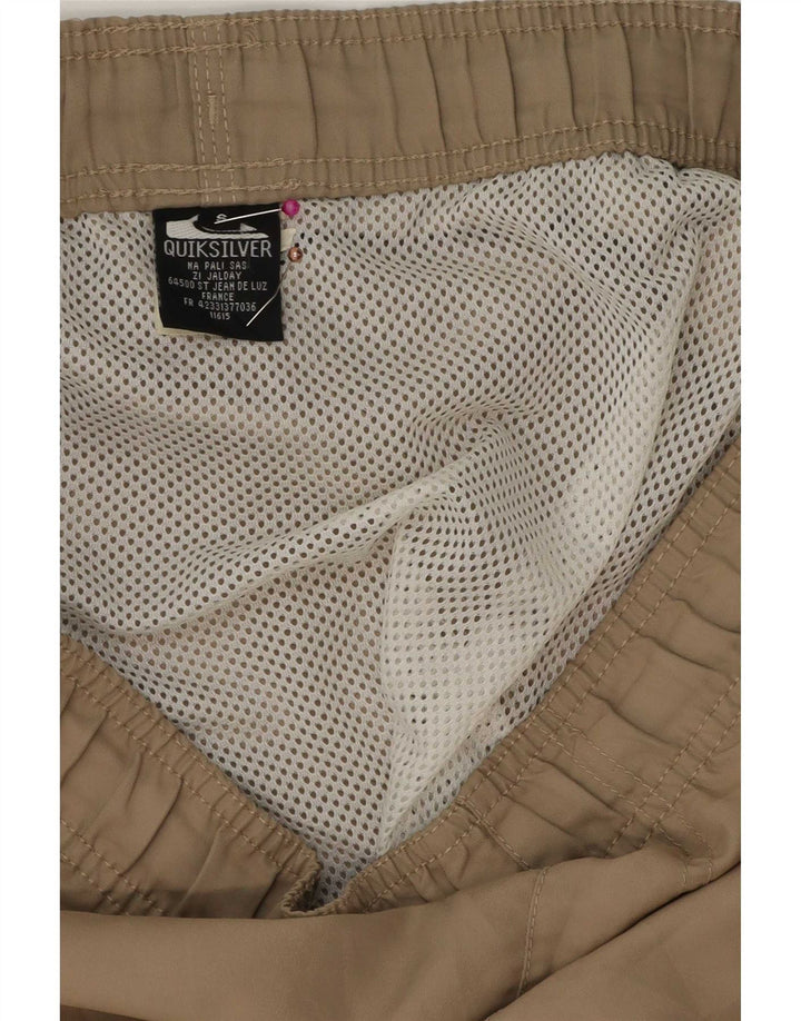 Quiksilver Hombre Graphic Bañador Shorts Small Beige Poliéster
