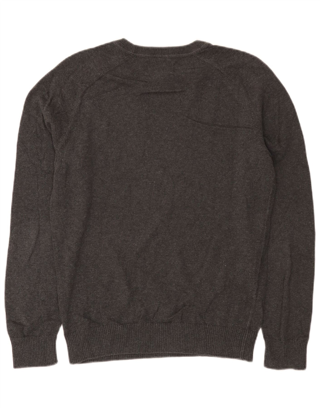 Penguin - Jersey de cuello redondo para hombre, talla pequeña, algodón gris