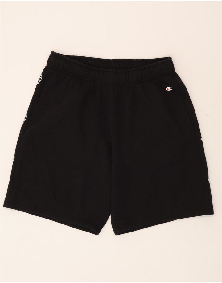 Champion Shorts deportivos gráficos para hombre Algodón negro mediano