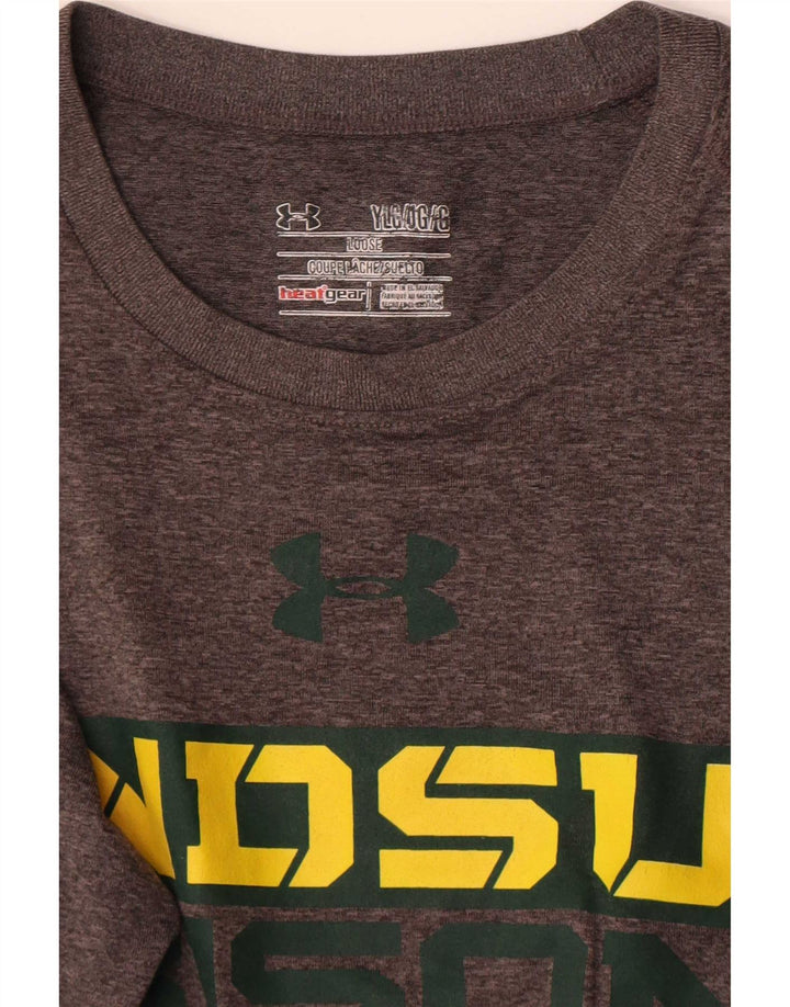 Under Armour Camiseta gráfica de manga larga para niños 11-12 años Grande Gris