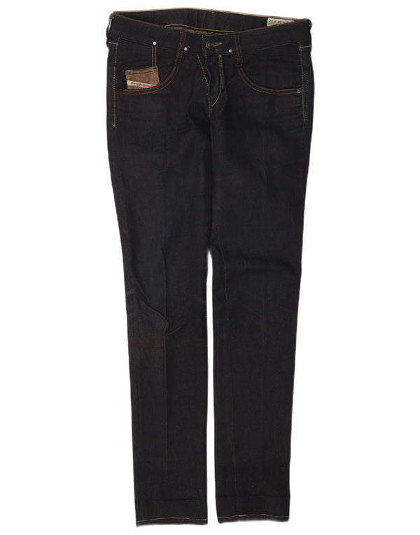 Diesel Jeans Ajustados De Cintura Baja Clush Para Mujer W28 L32 Algodón Azul Marino