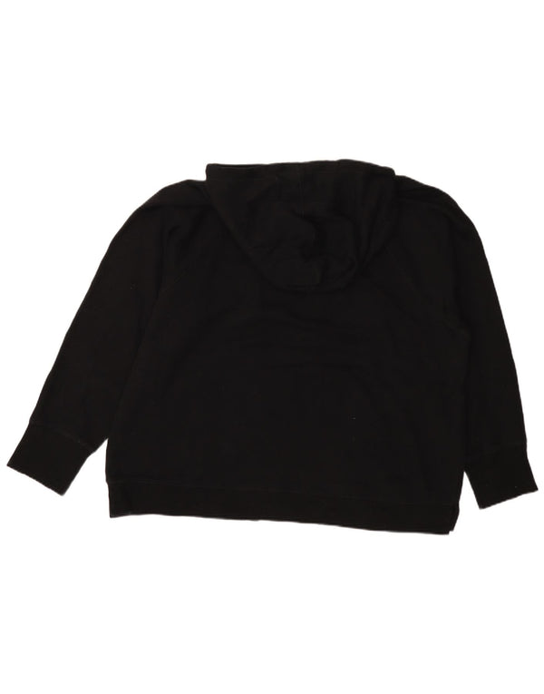CALVIN KLEIN Jersey con capucha gráfico extragrande para mujer UK 40 XL Algodón negro