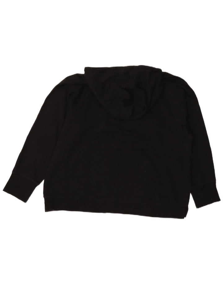 CALVIN KLEIN Jersey con capucha gráfico extragrande para mujer UK 40 XL Algodón negro