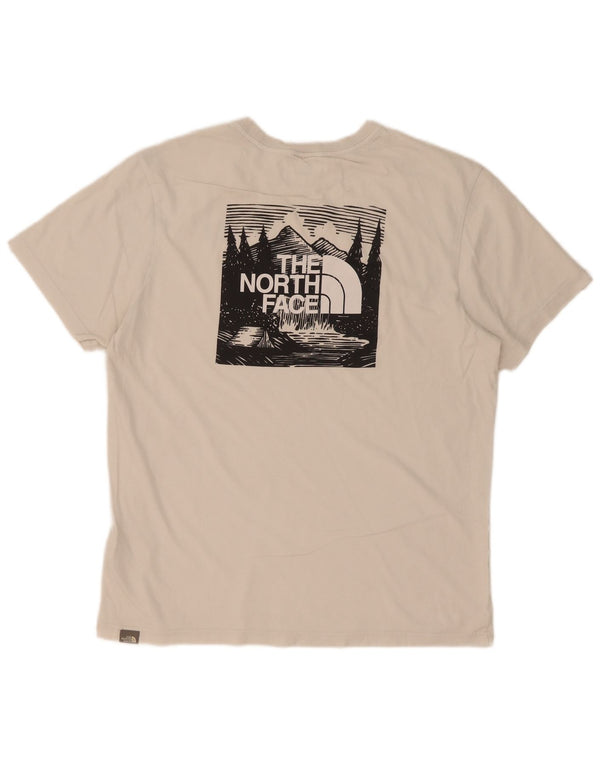 The North Face Camiseta gráfica para hombre Top Medium White Cotton