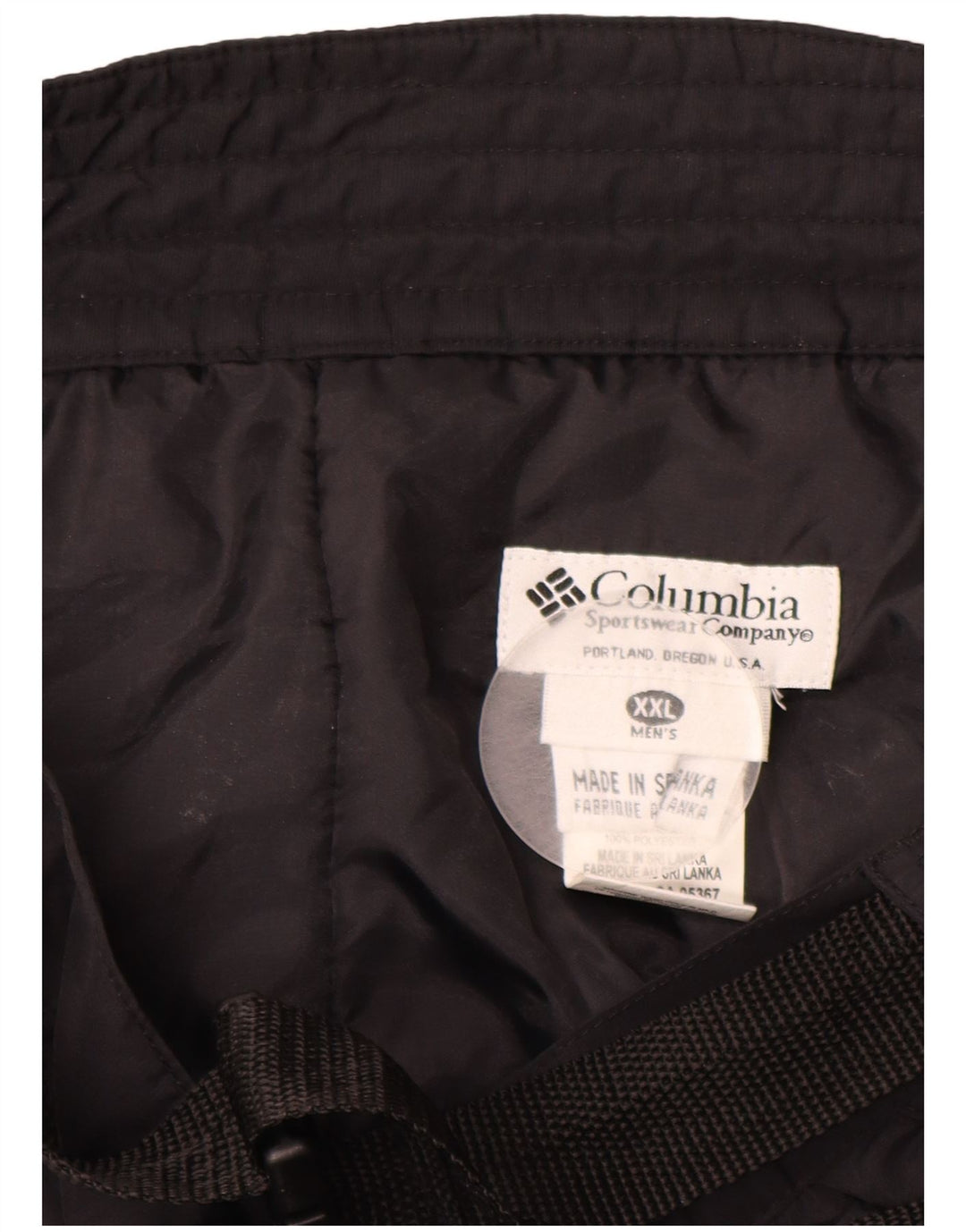 Pantalones de esquí COLUMBIA para hombre 2XL Nylon negro