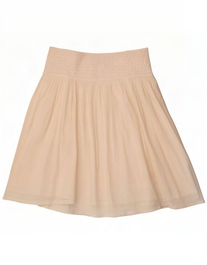 Falda acampanada vintage para mujer grande W34 Blanco