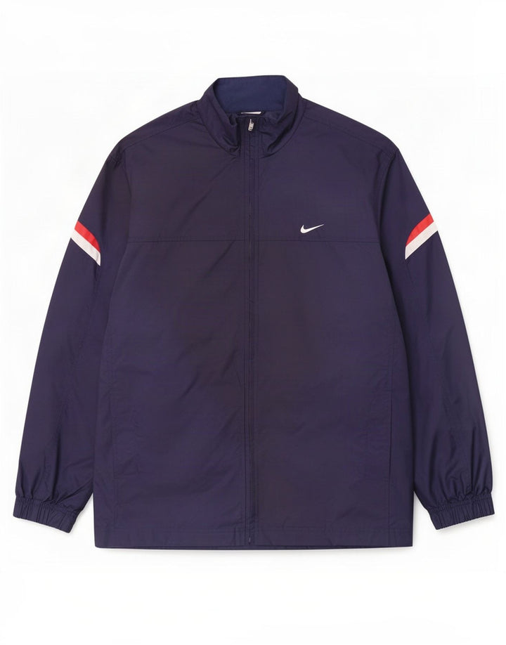 Nike Chaqueta impermeable para hombre UK 39/41 Medium Azul marino Nylon