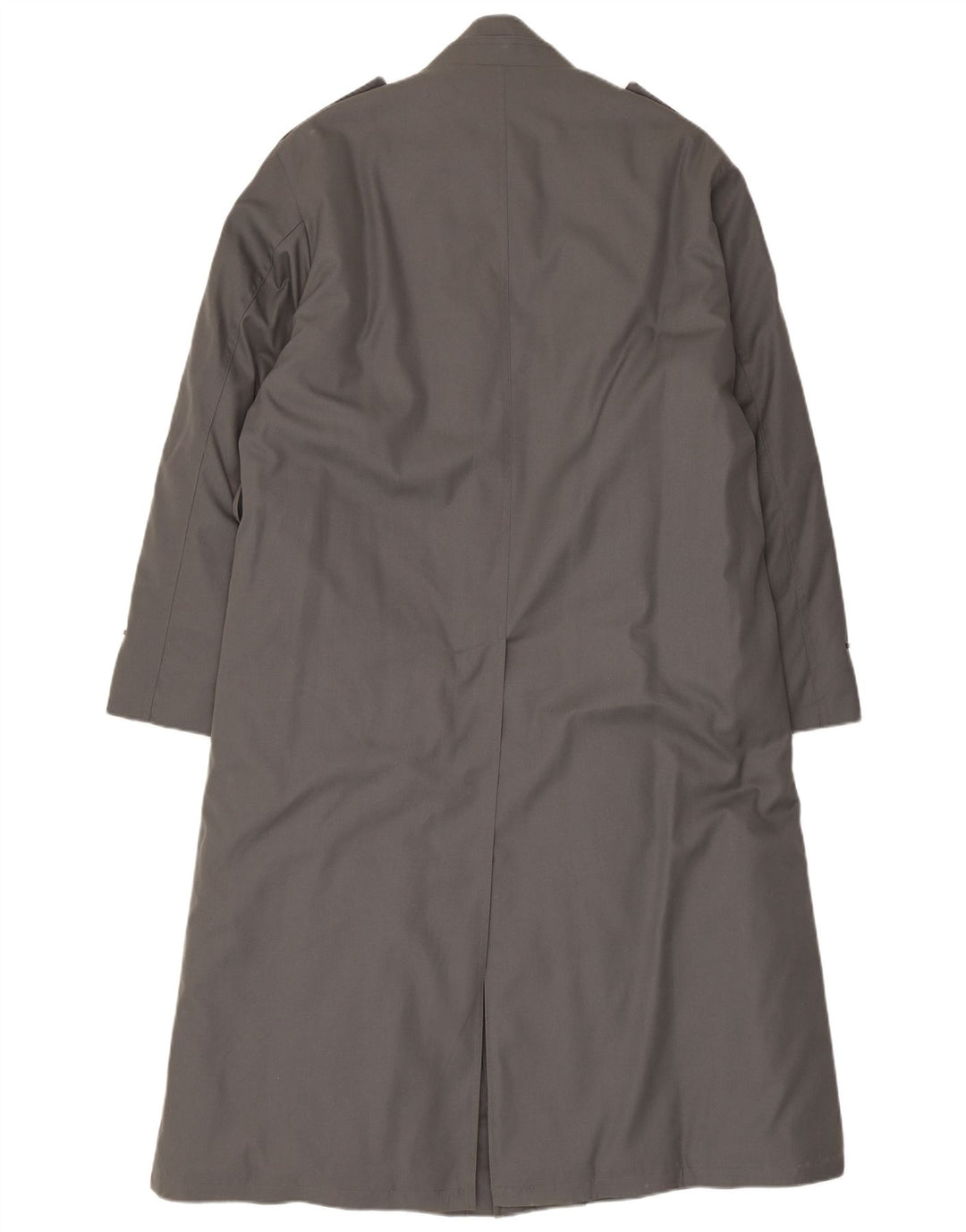 Vintage hombres militar gabardina Reino Unido 38 gris medio