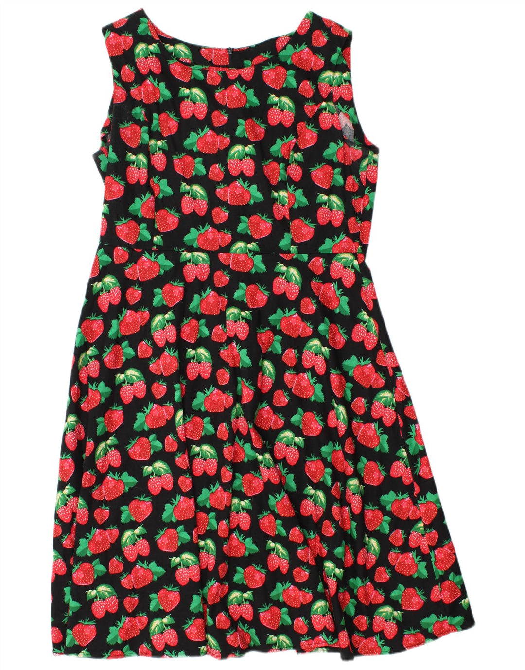 ZAFUL Vestido Acampanado Sin Mangas Gráfico para Mujer UK 44 Mediano Negro