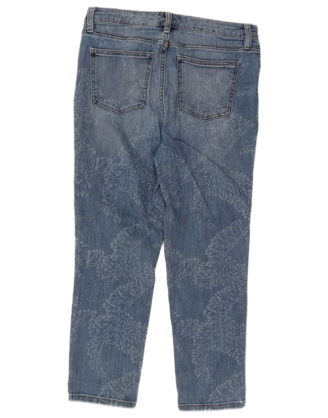 CHAPS Capri Jeans para mujer US 8 Medium W30 L22 Azul Floral Algodón