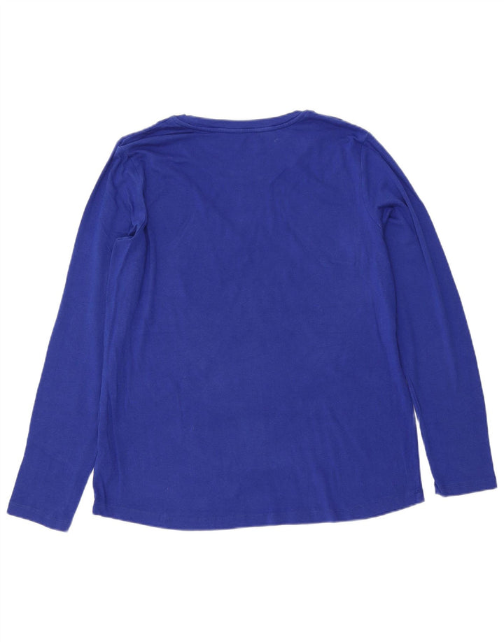 EDDIE BAUER Camiseta Hombre Manga Larga XL Algodón Azul
