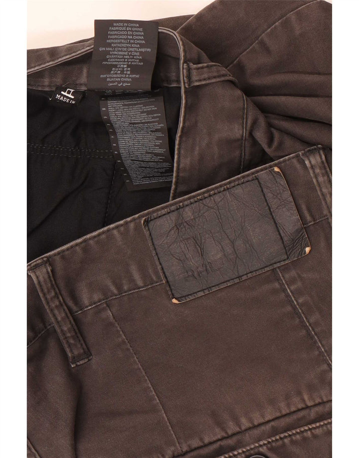 G-Star Pantalones cortos chinos para hombre W34 Algodón gris grande