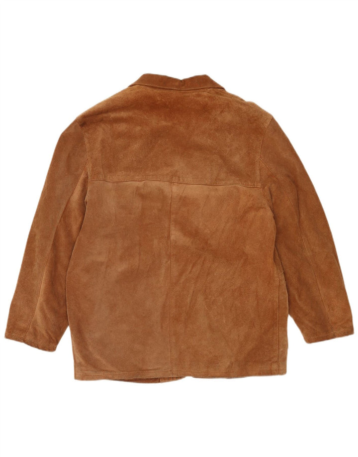 Chaqueta de ante vintage para mujer IT 44 Cuero marrón medio