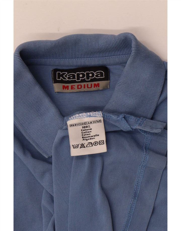 Polo Kappa Hombre Algodón Azul Medio