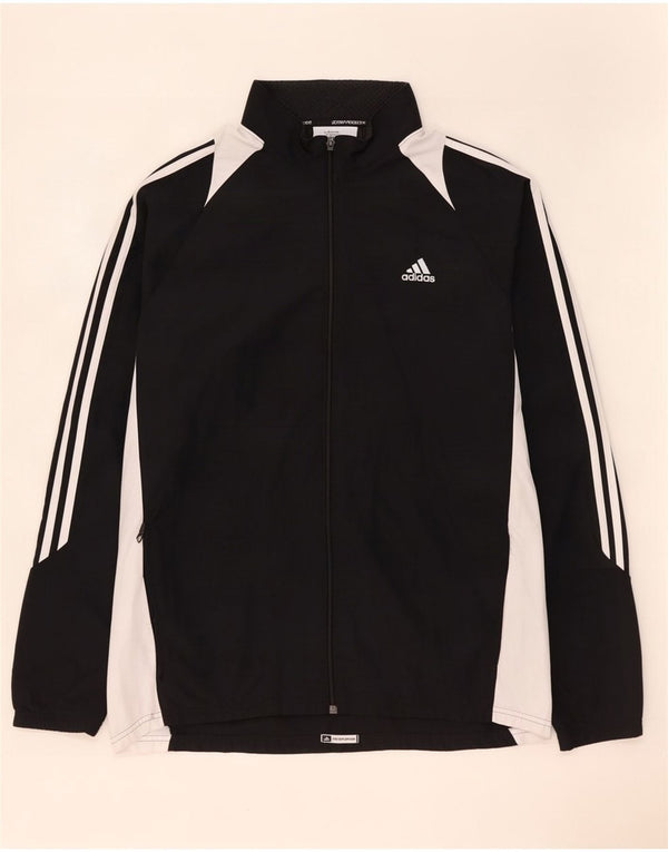 Adidas Mens Clima 365 Chándal Top Chaqueta Grande Negro Colorblock
