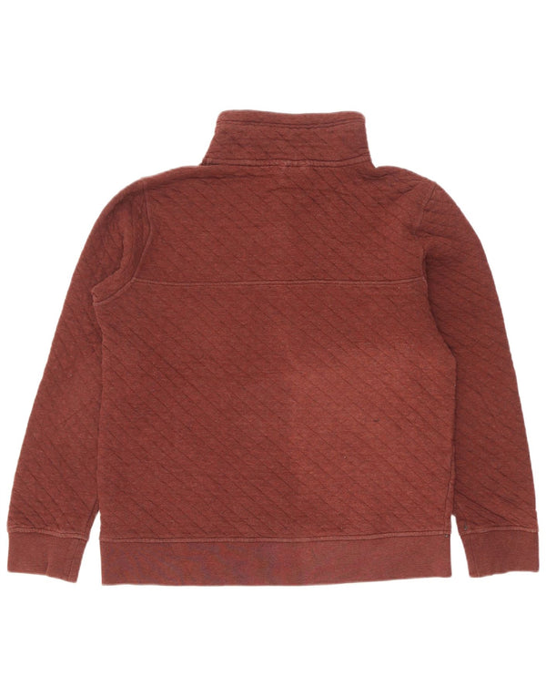 Patagonia Hombre Botón Cuello Sudadera Jumper Small Granate Algodón