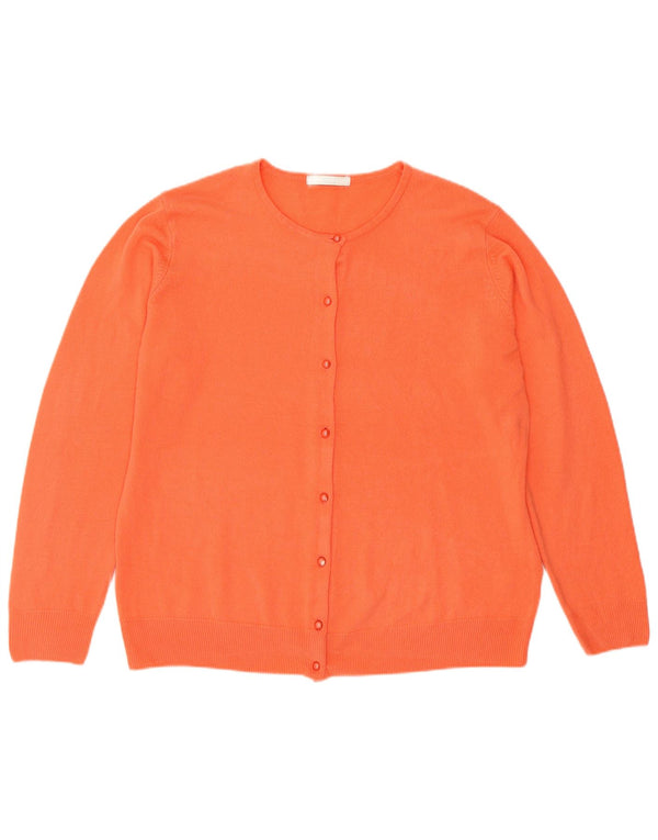 Marks & Spencer Cárdigan para Mujer UK 40 XL Acrílico Naranja