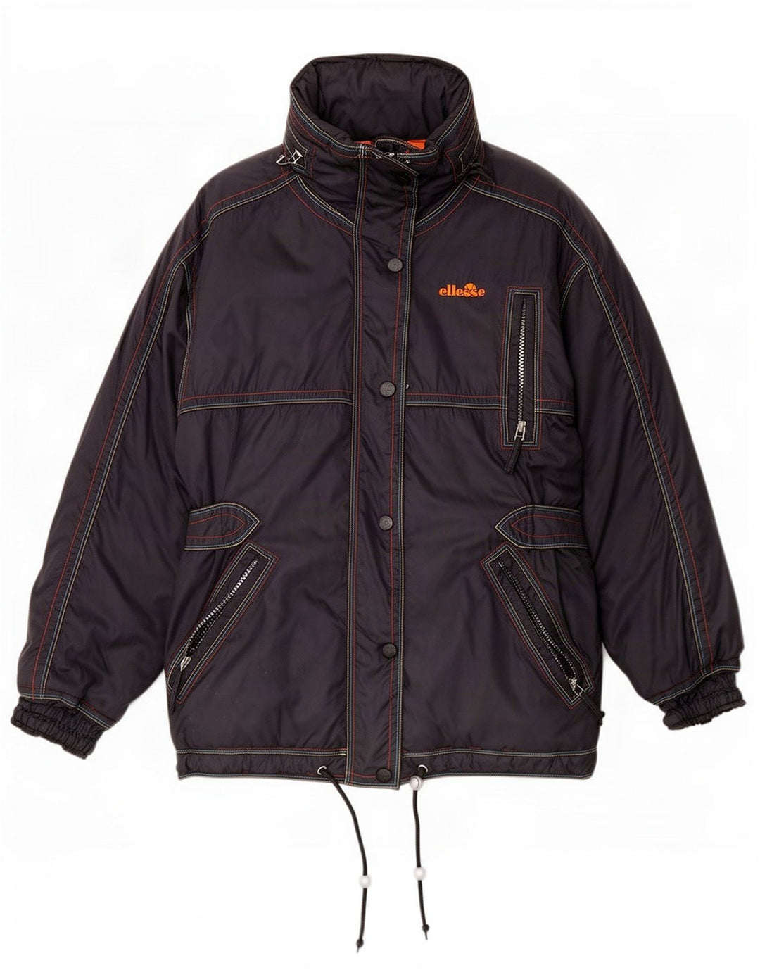 Chaqueta de esquí con capucha para mujer Ellesse UK 42 Poliamida gris medio