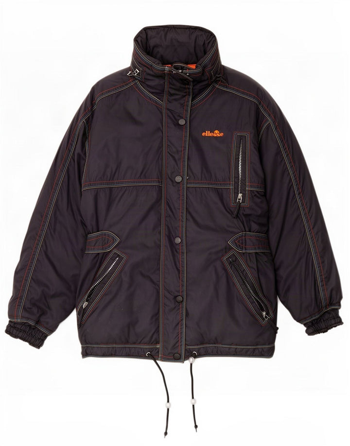 Chaqueta de esquí con capucha para mujer Ellesse UK 42 Poliamida gris medio