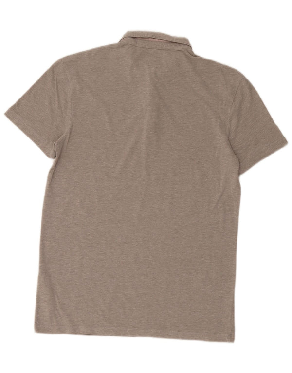 All Saints Polo Hombre Algodón Rayas Gris Pequeño