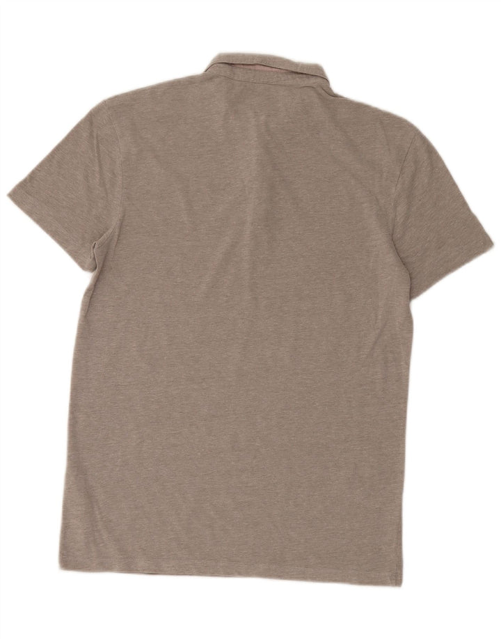 All Saints Polo Hombre Algodón Rayas Gris Pequeño