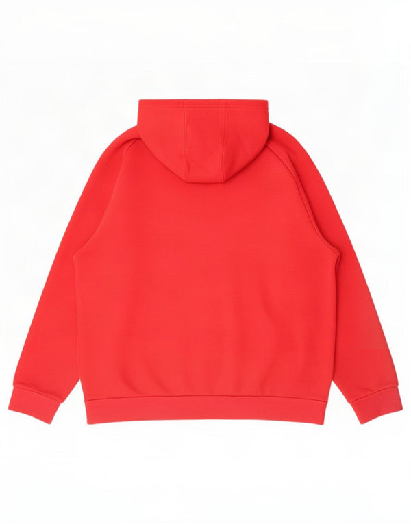 Adidas - Sudadera con capucha para hombre, talla 2XL, algodón rojo