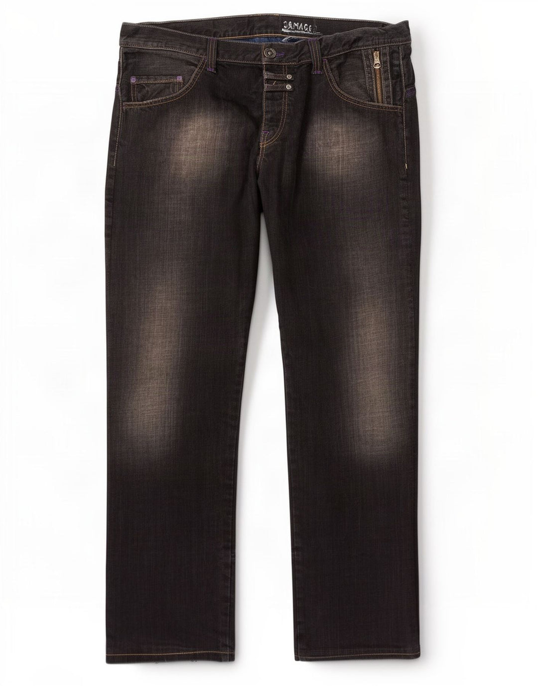 Replay Vaqueros rectos para hombre W38 L34 Negro