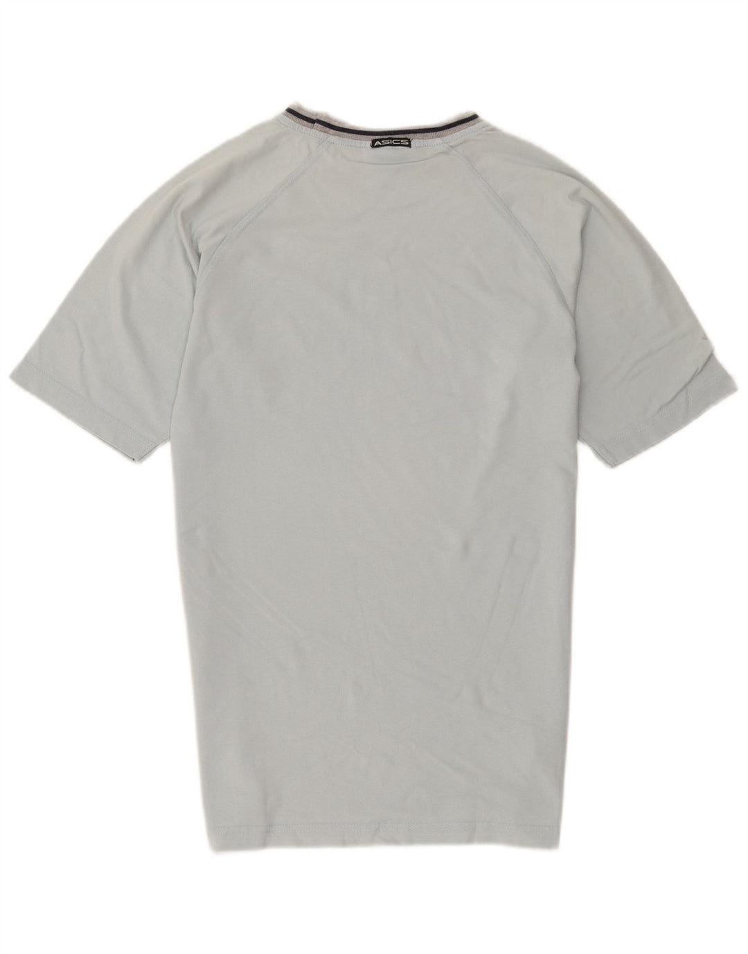 Asics Hombre Camiseta Top Small Azul Rayas Algodón