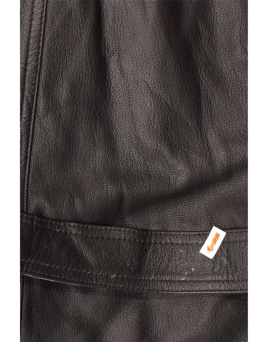 VINTAGE Abrigo de cuero para hombre IT 52 XL Cuero negro