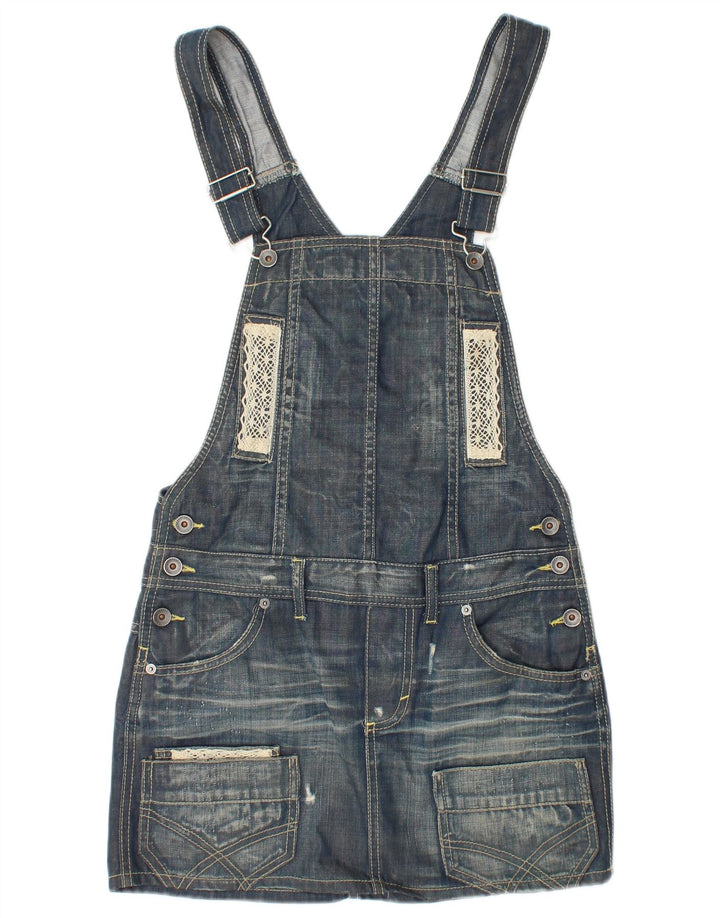 BENETTON Womens Dungarees Denim Skirt W30 Medium  Blue
