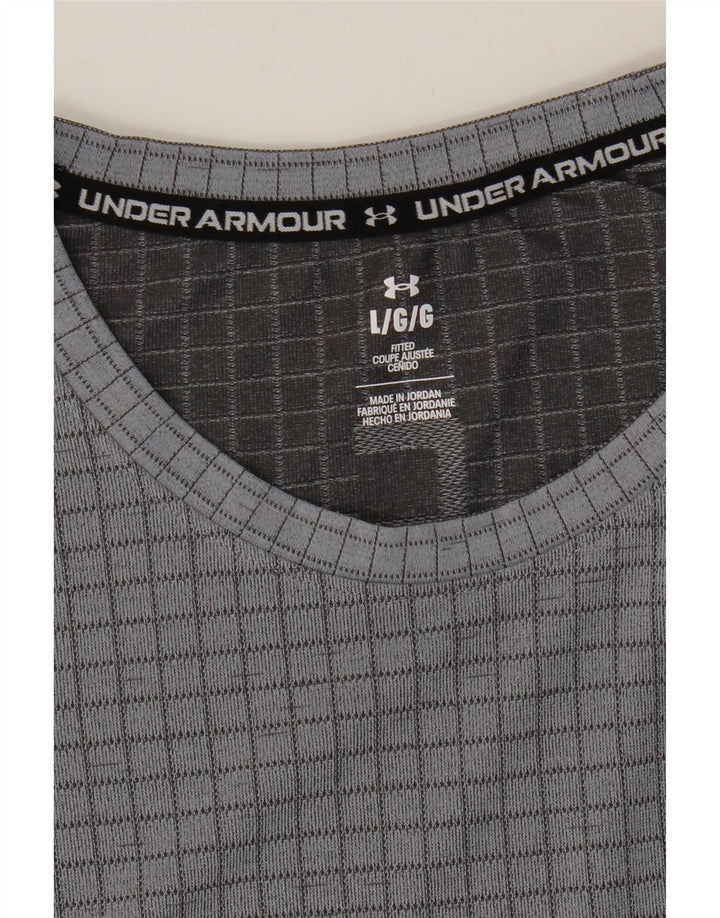 Under Armour Camiseta para hombre Top Large Grey Check