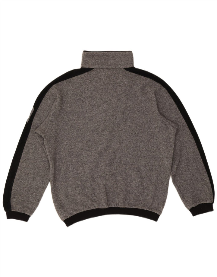 Bogner Hombre Jersey Gráfico Con Cremallera Y Cuello En Lana Gris Grande