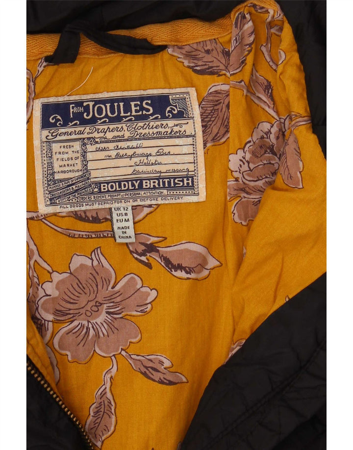 Joules Chaqueta acolchada para mujer UK 12 Medium Black Polyamide