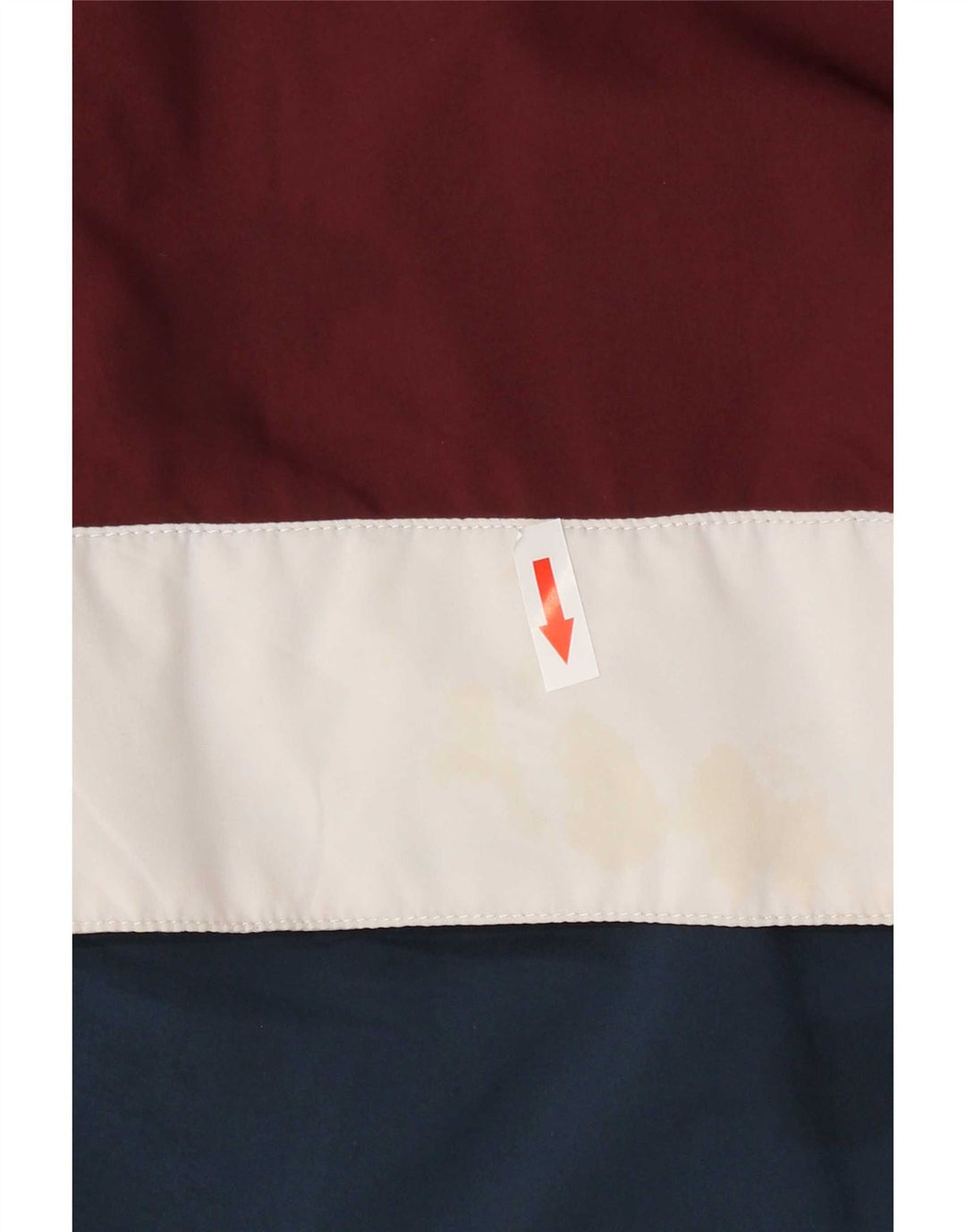 Vans Chaqueta impermeable con capucha para hombre, talla 38, color burdeos mediano
