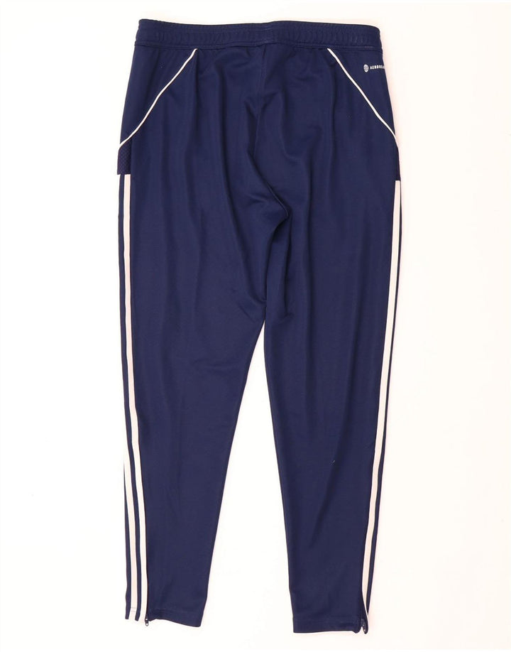 ADIDAS Hombre Aeroready Slim Fit Chándal Pantalones Grande Azul Marino