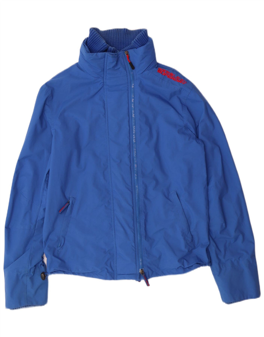 SUPERDRY Chaqueta cortavientos para hombre UK 40 Large Blue Nylon