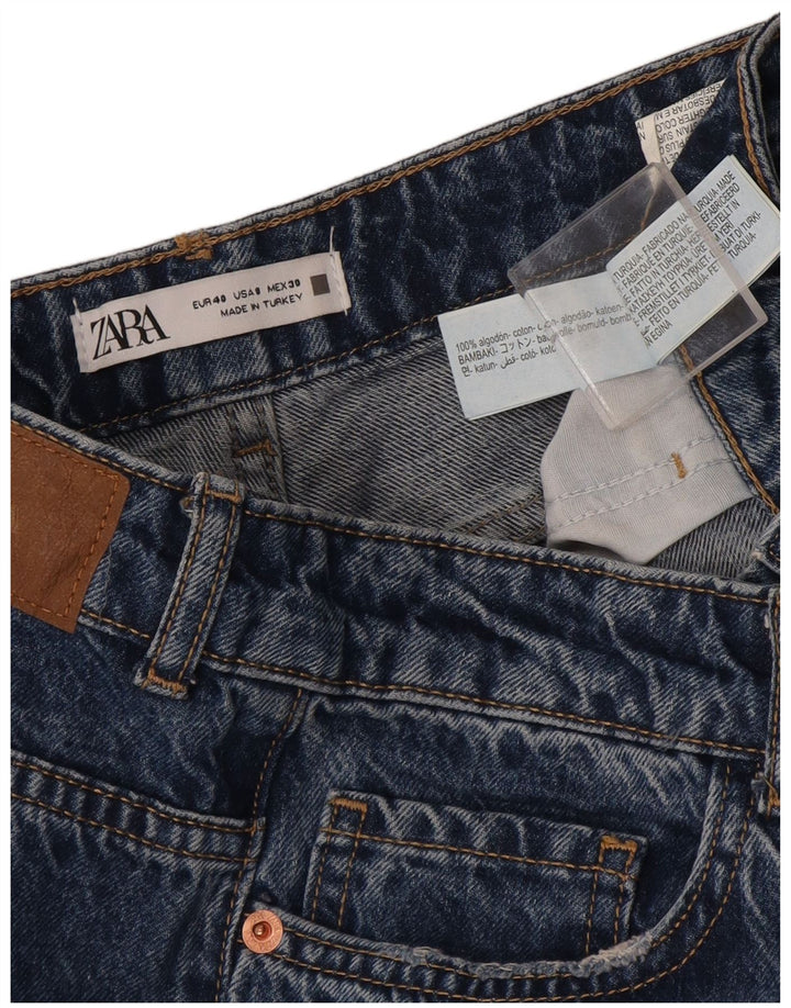 Zara Jeans Rectos Mujer EU 40 Medium W30 L33 Algodón Azul