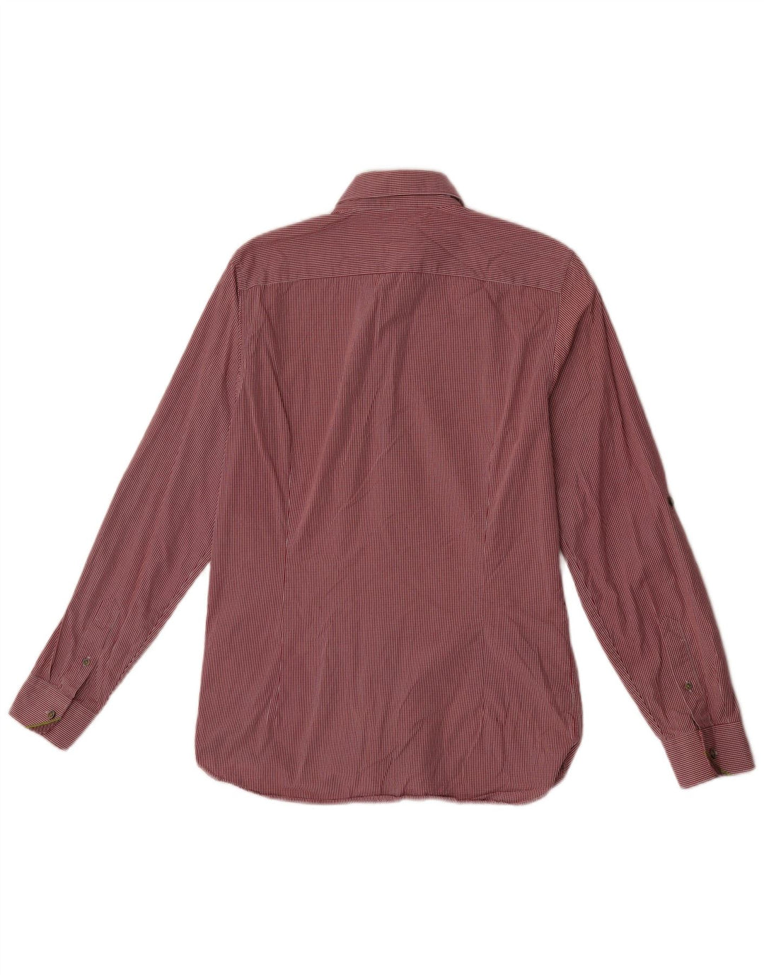Ted Baker Camisa para hombre Talla 3 Mediana Algodón a cuadros rojo