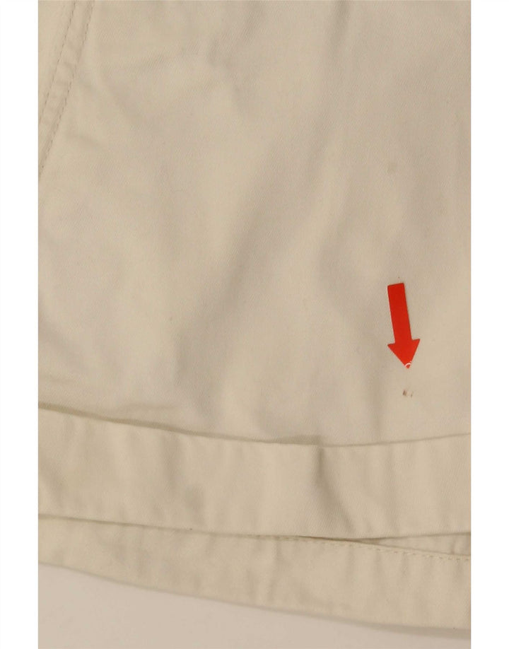 Ralph Lauren - Pantalones cortos chinos para mujer W27 pequeño algodón blanco
