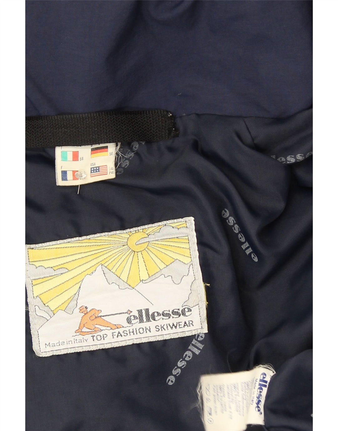 Ellesse Chaqueta de esquí con capucha para hombre IT 56 3XL Poliamida azul marino