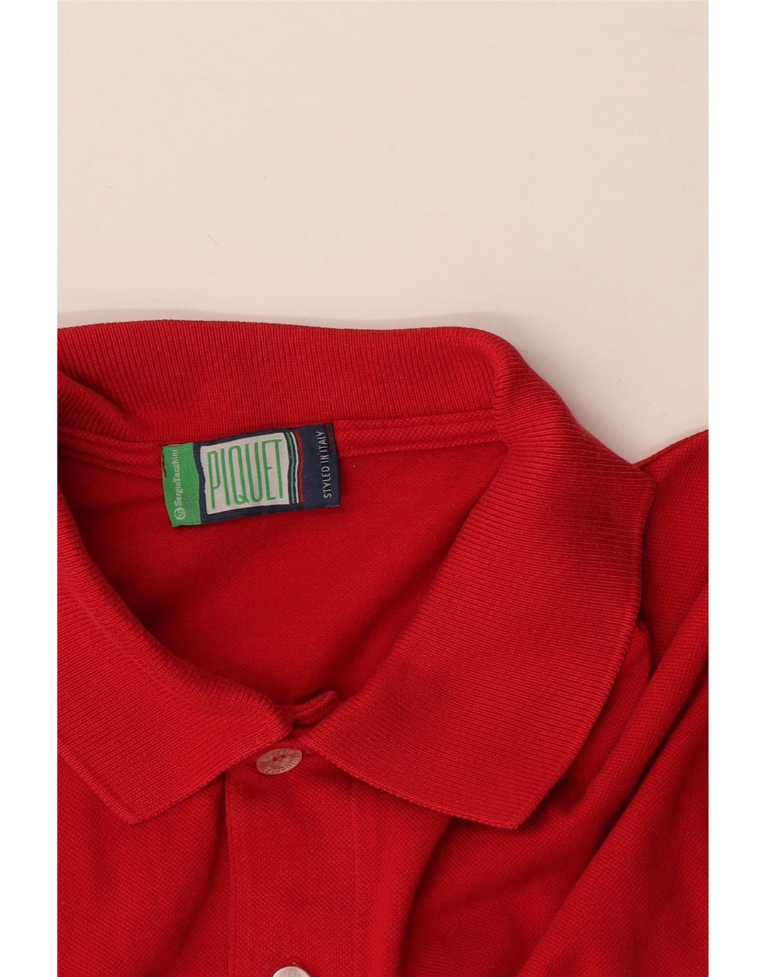 Sergio Tacchini Polo para hombre grande rojo