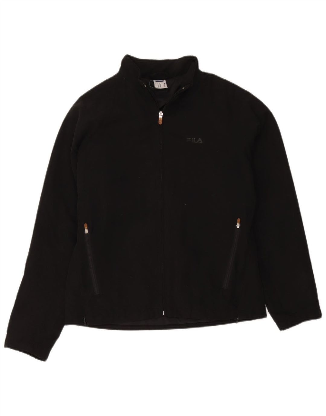 Fila Chaqueta cortavientos para mujer UK 44 Mediana Poliéster negro