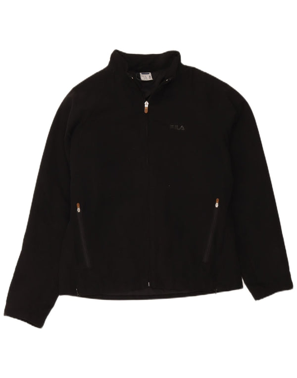 Fila Chaqueta cortavientos para mujer UK 44 Mediana Poliéster negro