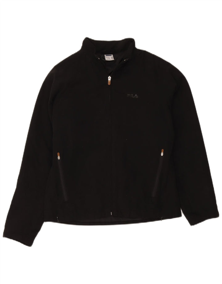 Fila Chaqueta cortavientos para mujer UK 44 Mediana Poliéster negro