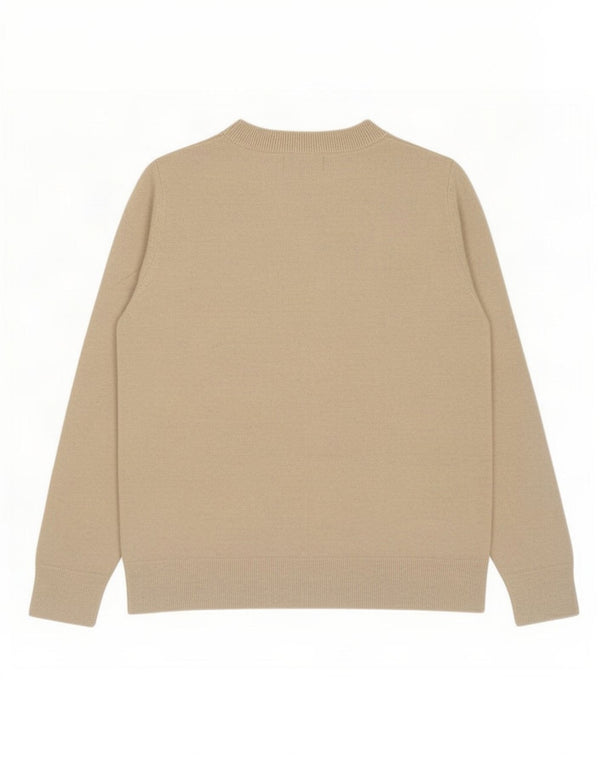 Marks & Spencer Suéter de cuello redondo para mujer UK 10 Small Off White