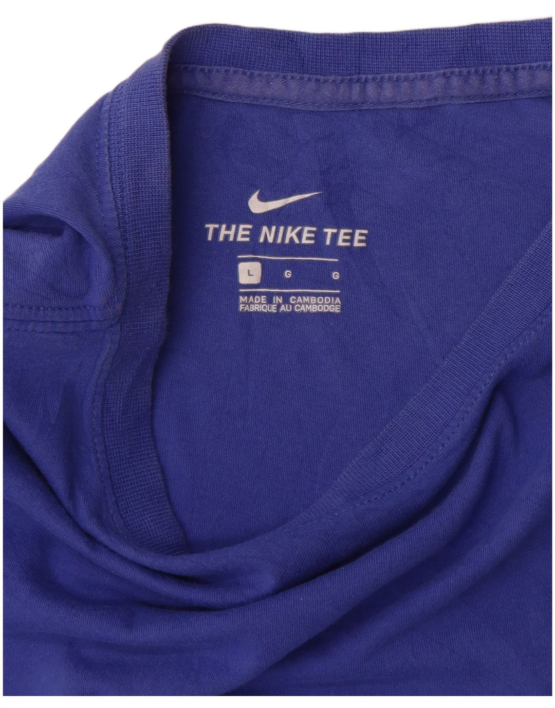 Nike Camiseta para mujer Top UK 46 Large Azul Algodón