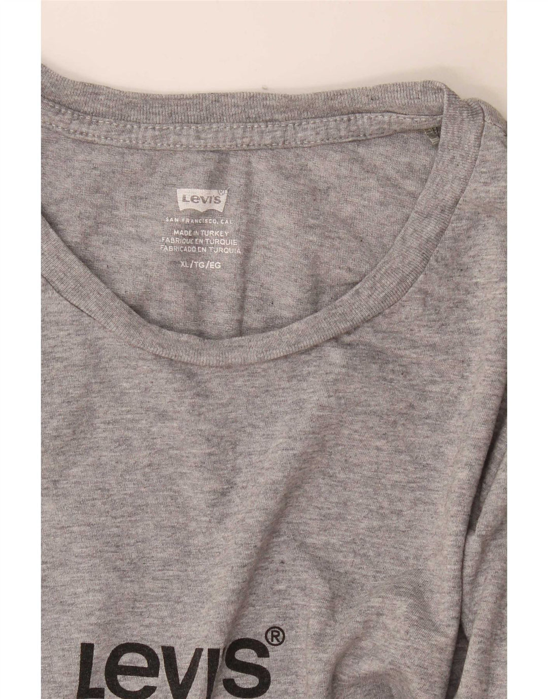 Levi's Camiseta gráfica para hombre Top XL Gris moteado